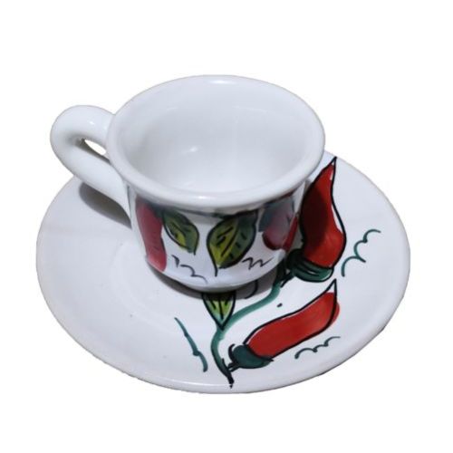 Taza de café con platillo, de la línea Peperoncini.... 2