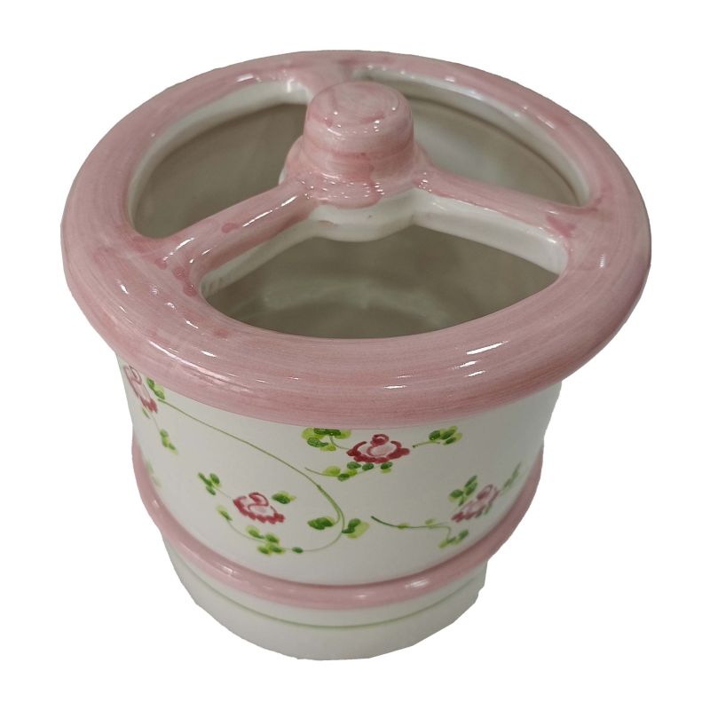 Scola Posate linea Fiori. Ceramica di Vietri.