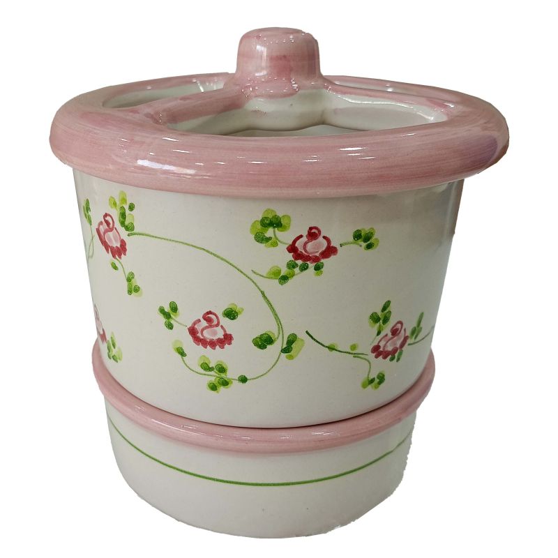 Cutlery drainer Flower line. Vietri ceramics.