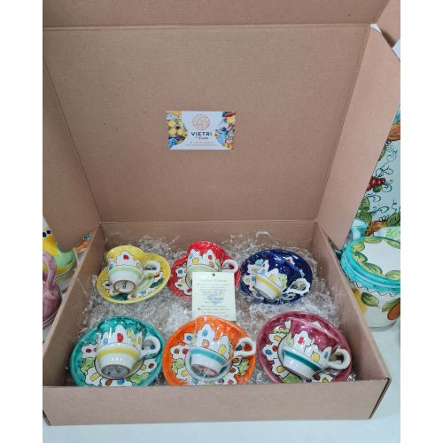 Set Tazzina con piattino Modello Positano -Fiori.... 2