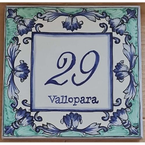 Plaque personnalisable. Céramique de Vietri. Peinte à la... 2