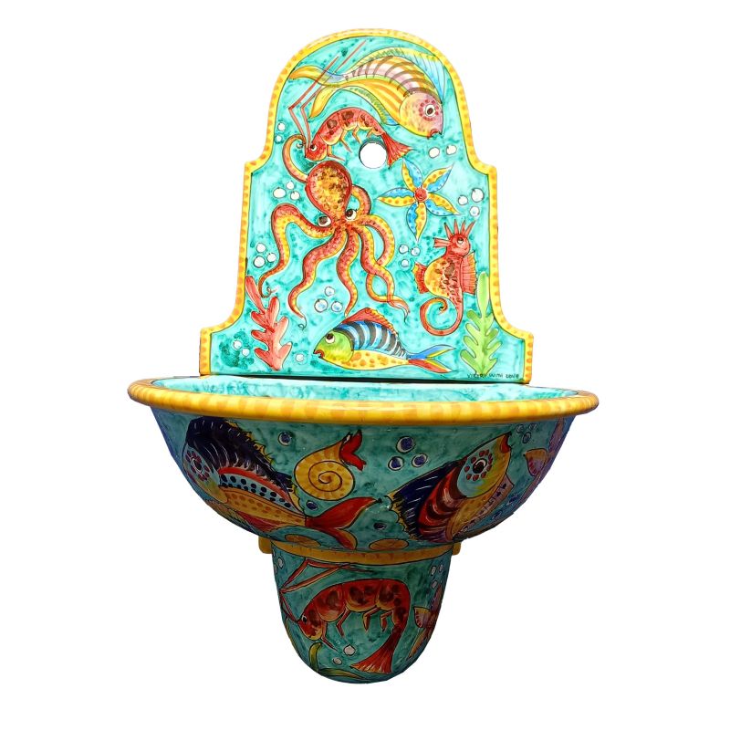 Fuente de jardín. Línea Mar. Cerámica de...