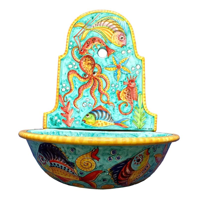 Fuente de jardín. Línea Mar. Cerámica de...