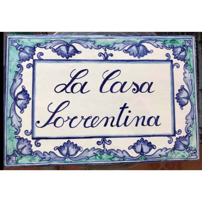 Plaque personnalisable. Céramique Vietri peinte...