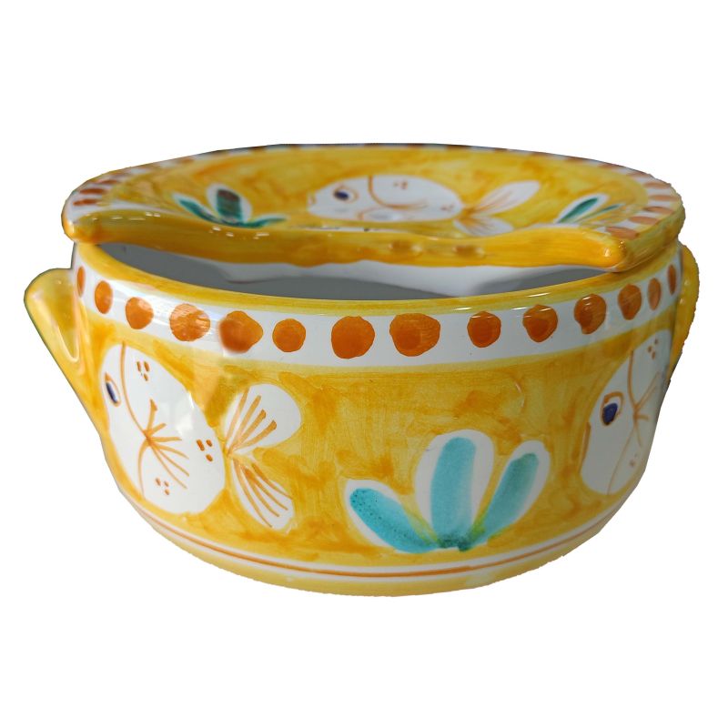 Mozzarella Cheese Pot Animal line - handpainted...