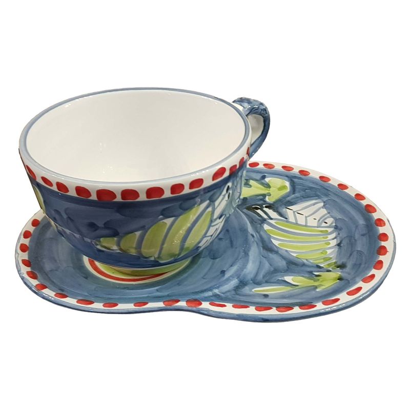 Milk cup with biscuit holder. animal line....