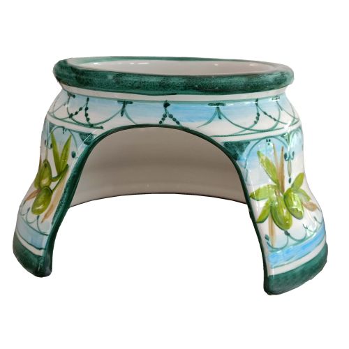 Oil Jug. 5lt oil container jar. Hand Painted Vietri Ceramics.