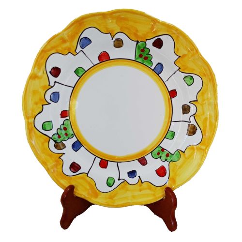 Dish, plate house line. handpainted in Vietri ceramic...