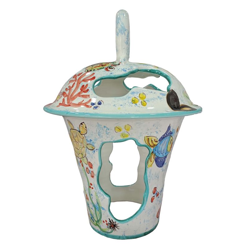 Linterna exterior. línea marina. Cerámica de...