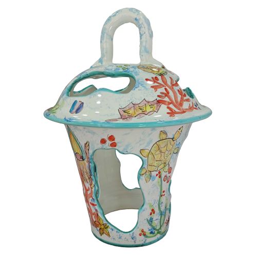 Lanterna da Esterno linea marini. Ceramica vietrese....