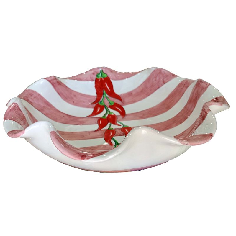 Saladier festonné. Ligne Stripes and Chilli...