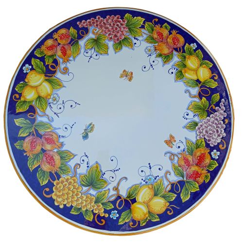 Keramisierter Lavasteintisch. Handbemaltes Amalfi.... 2