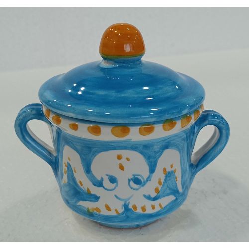 Zuccheriera linea Animaletti. Ceramica di Vietri dipinta...