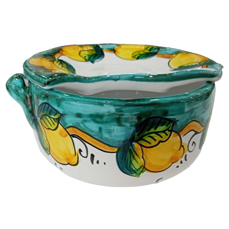 Mozzarellahalter Lemon Line - Handbemalte...