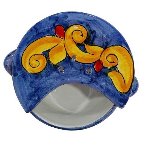 Mozzarella Cheese Pot Baroque - handpainted Vietri ceramic 2