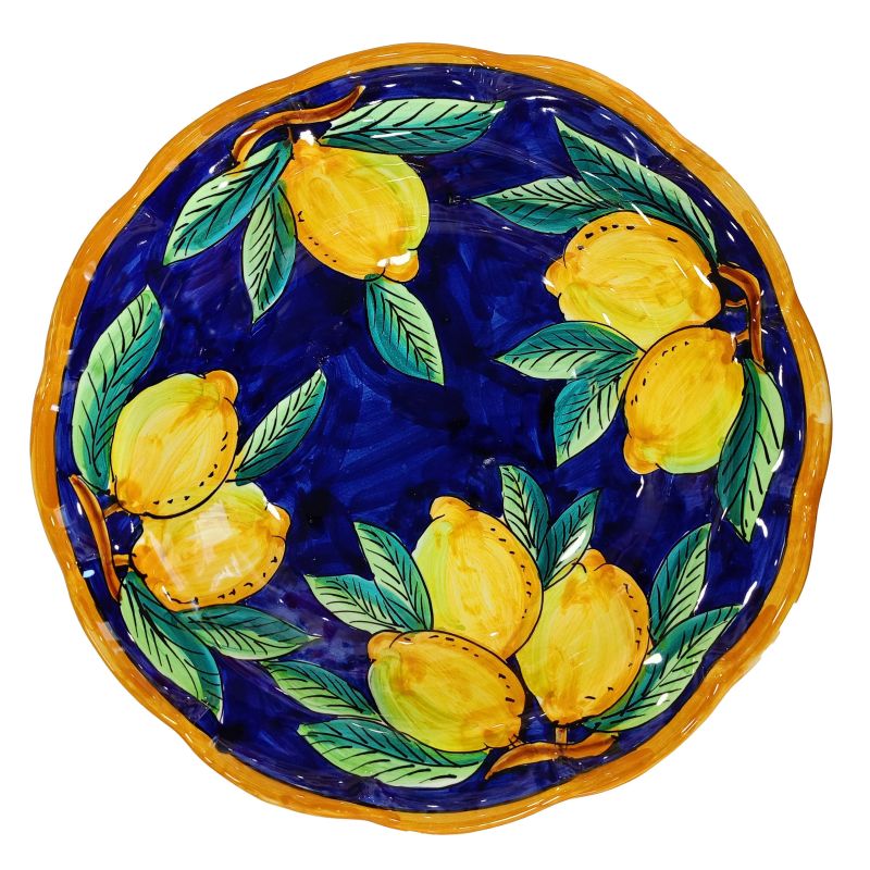 Saladier coupe festonnée Ligne Citron -...