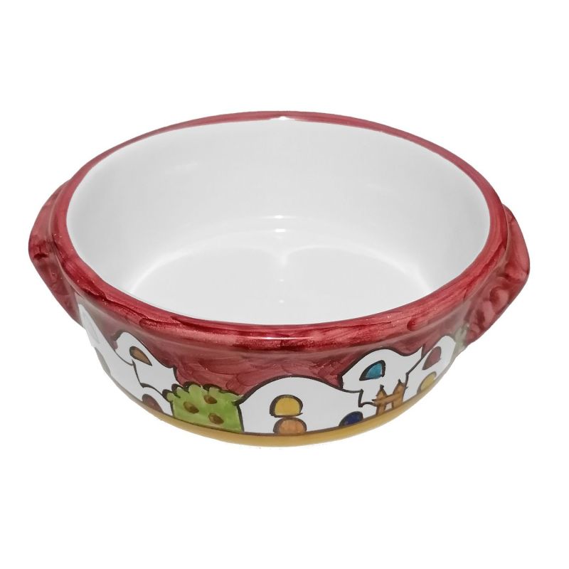 Terrine backen. Hauslinie. Handbemalt...