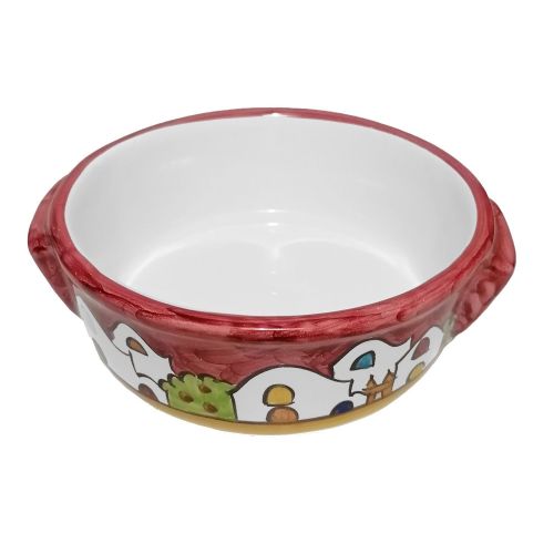 Terrine de cuisson. ligne de maison. Peint à la main Céramique Vietri