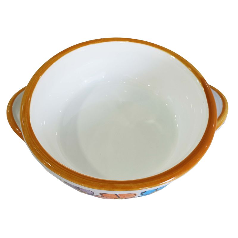 Terrine backen. Blumenlinie. Handbemalte...