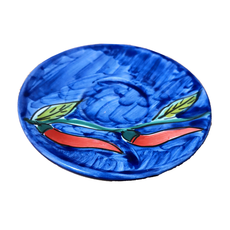 Kaffeetasse mit Untertasse. Chili-Linie....