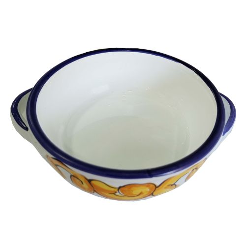 Terrina teglia tegame da forno linea Barocco. Dipinto a mano Ceramica di Vietri