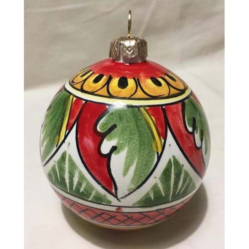Customizable Christmas ball. Hand painted Vietri ceramic. 2