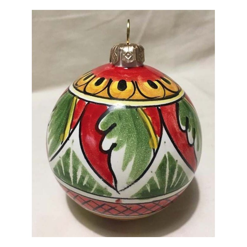 Boule de Noël personnalisable. Céramique Vietri peinte à la main.