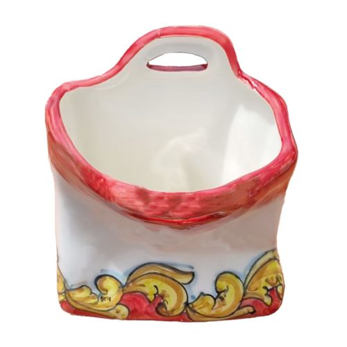 Portaposta Linea Barocco in Ceramica di Vietri dipinta a mano.