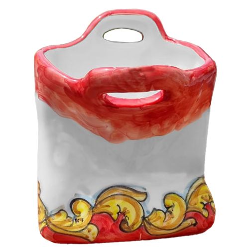 Mail holder. In hand-painted Vietri ceramic