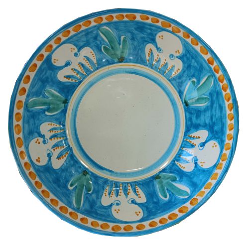 Bowl wave border Animal line - handpainted Vietri ceramic