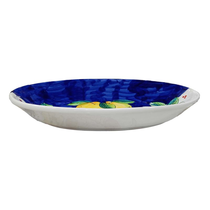 Oval bowl platter. Serving dish. Lemon line....