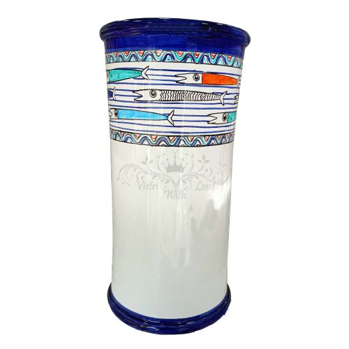 Umbrella Stand. Modern Collection. Hand-Painted Vietri...