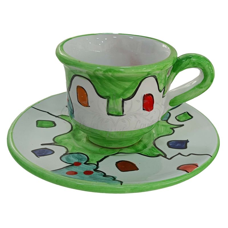 Kaffeetasse mit Untertasse. Häuser-Linie....