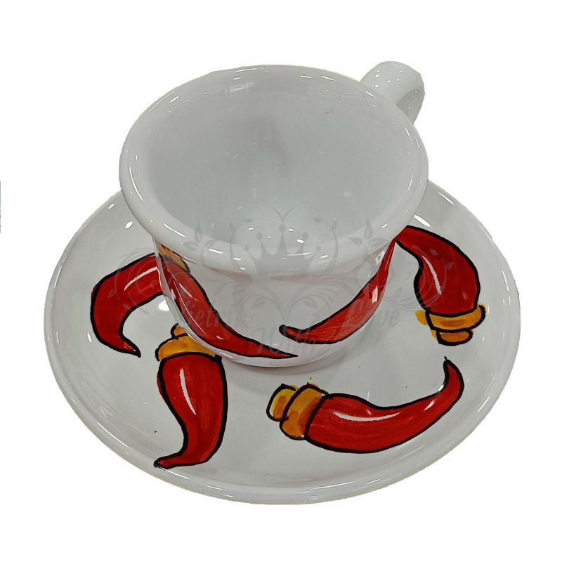 Coffee cup with saucer. Fortune Line. Vietri...