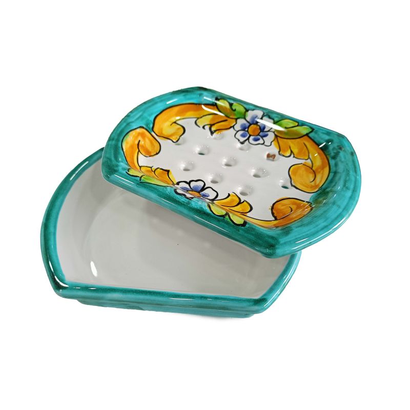 Porta sapone da appoggio Linea Barocco Ceramica...