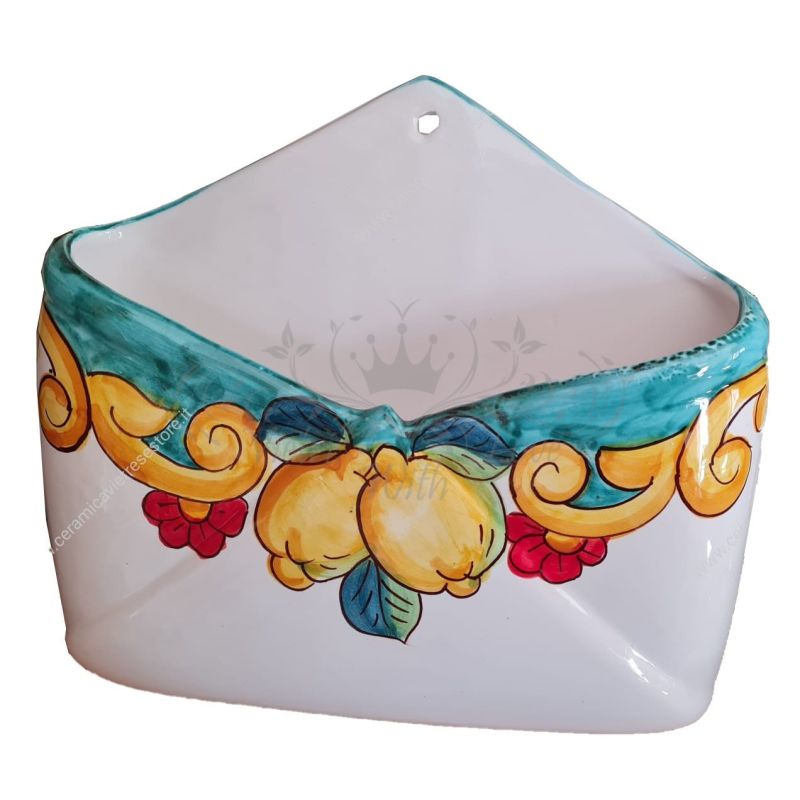 copy of Porte-savon de comptoir. Ligne Baroque Céramique Vietri peinte à la main.