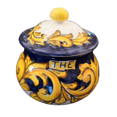 Customizable Jar. Baroque Line. Vietri Ceramic. Hand-Painted.