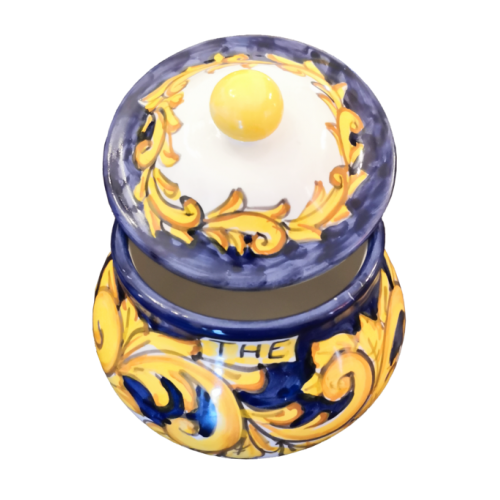 Customizable Jar. Baroque Line. Vietri Ceramic. Hand-Painted.