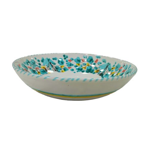 Smooth cup, soup plate, bowl, salad bowl. Big Mama line. Hand-painted Vietri ceramics.