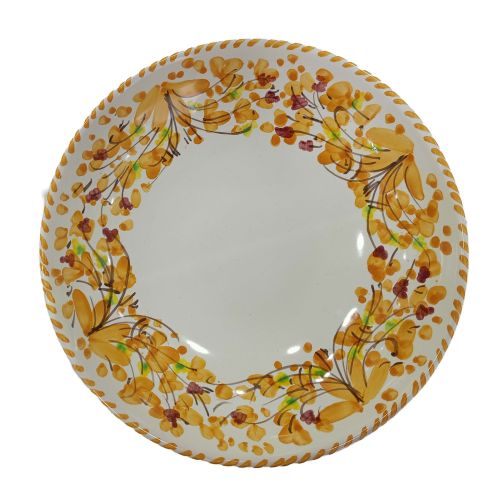 Smooth cup, soup plate, bowl, salad bowl. Big Mama line. Hand-painted Vietri ceramics.