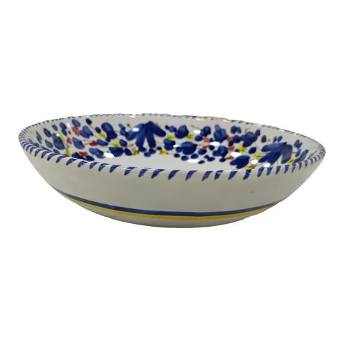 Smooth cup, soup plate, bowl, salad bowl. Big Mama line. Hand-painted Vietri ceramics.