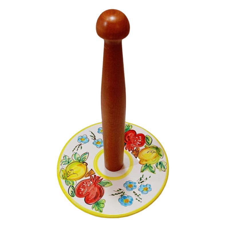 Rollenhalter Gegenrollenhalter mit Holzstange...