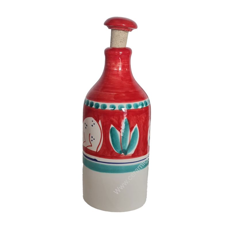 Huilier à bouteille d'huile. Céramique Vietri...