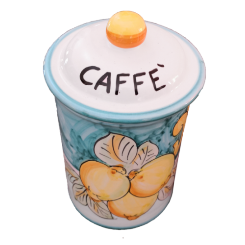 Jar customizable double decor line handpainted Vietri ceramic