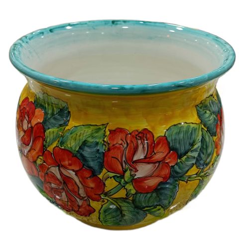 Maceta con soporte para plantas Flower Line. Cerámica de...