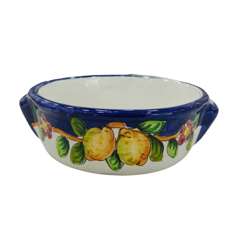 Terrine backen. Zitronenlinie. Handbemalte...