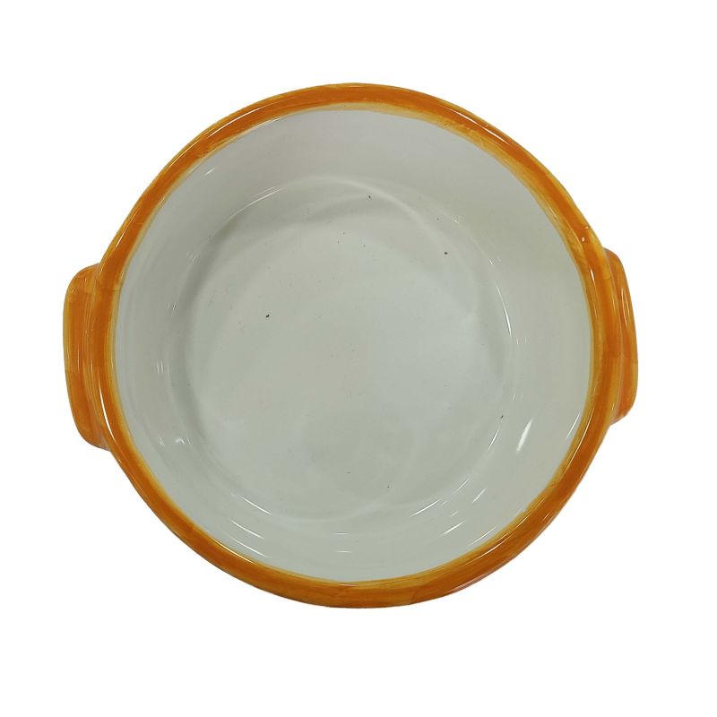 Terrina para hornear. Línea de limón. Cerámica...