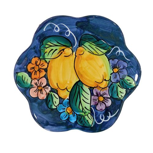 Lemon-Topfablage. Aus Vietri-Keramik.