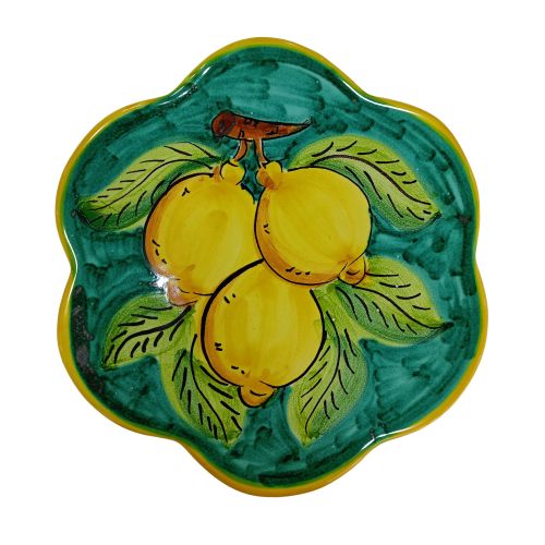 Repose-casseroles ligne lime. En céramique Vietri.