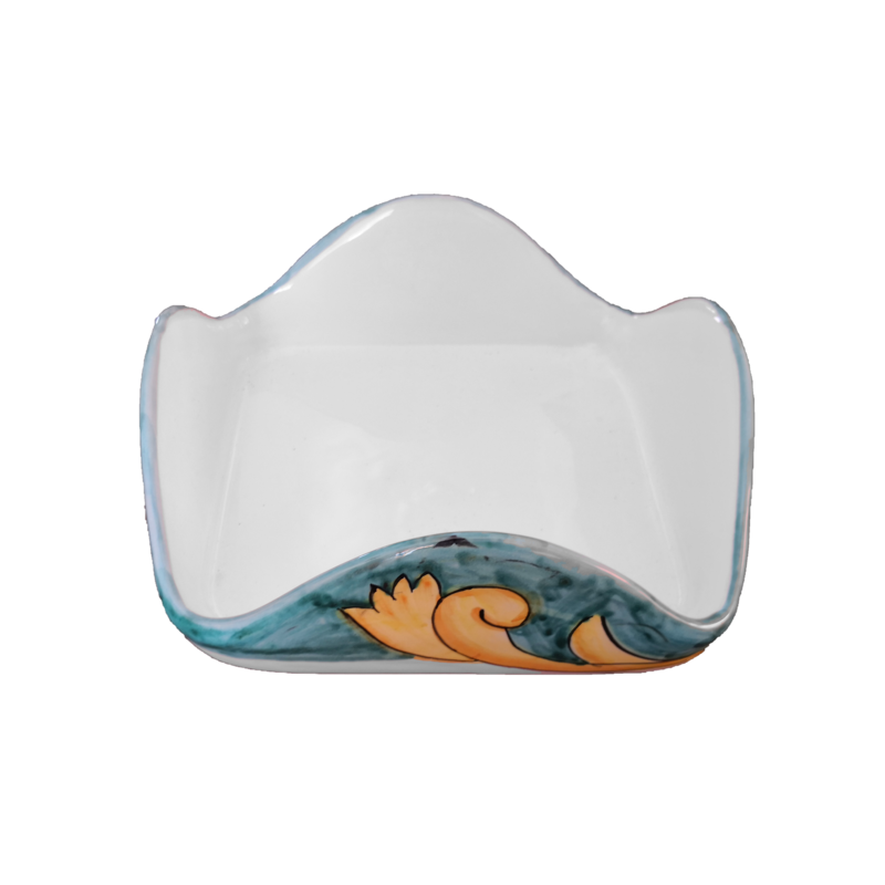 Napkin holder double decor line handpainted...